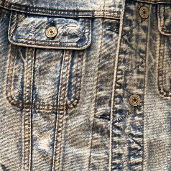 Abercrombie acid wash Levi jacket - Picture 2 of 5